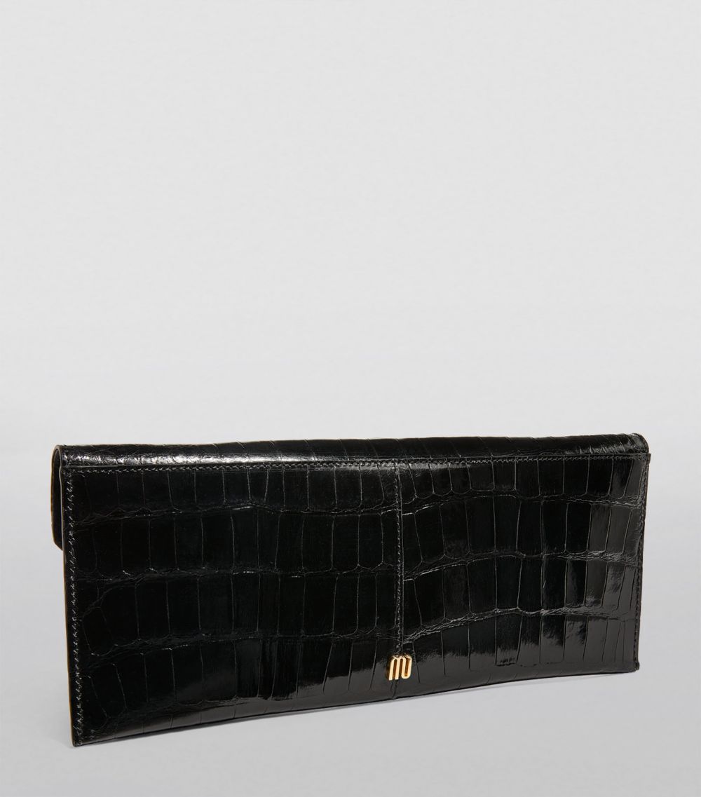 Maria Oliver Maria Oliver Alligator Amelia Clutch Bag