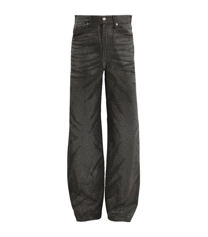 Alexander Wang Alexander Wang Crystal Wide-Leg Jeans