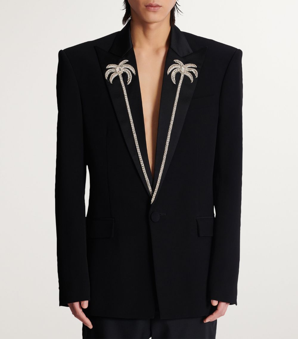 Balmain Balmain Embellished Palm Tree Blazer