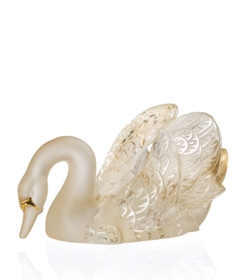 Lalique Lalique Swan Head Down Figure