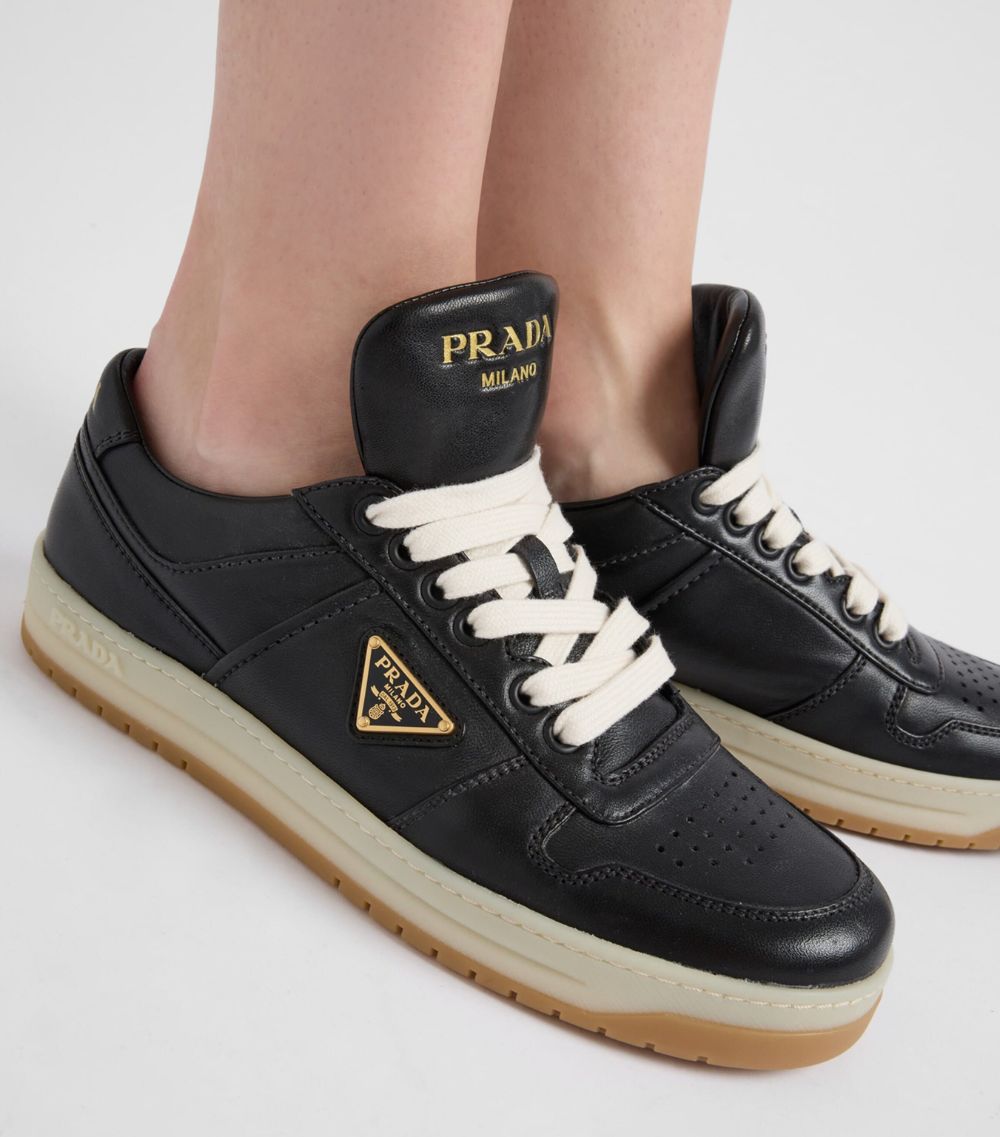 Prada Prada Leather Downtown Sneakers