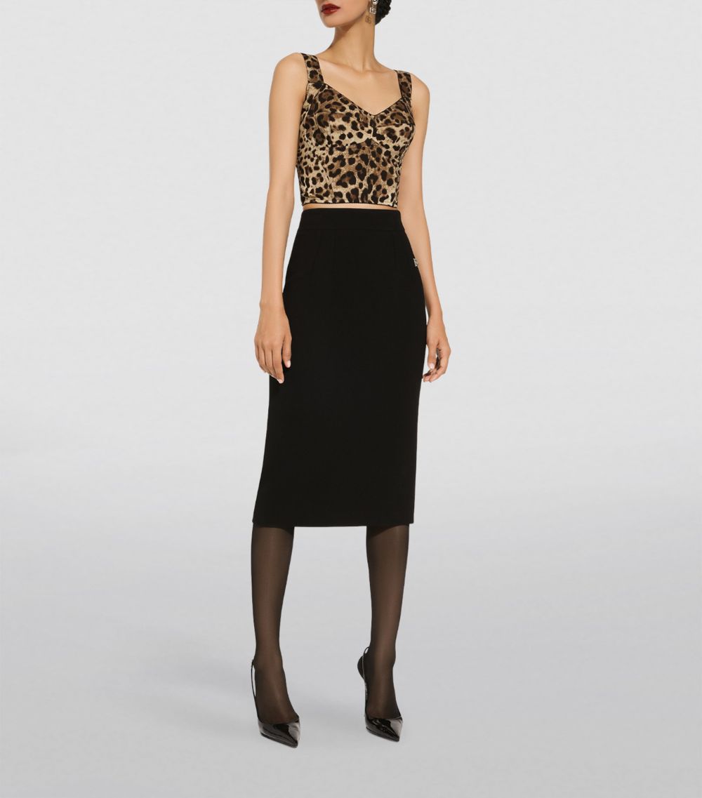 Dolce & Gabbana Dolce & Gabbana Leopard Print Bustier Top