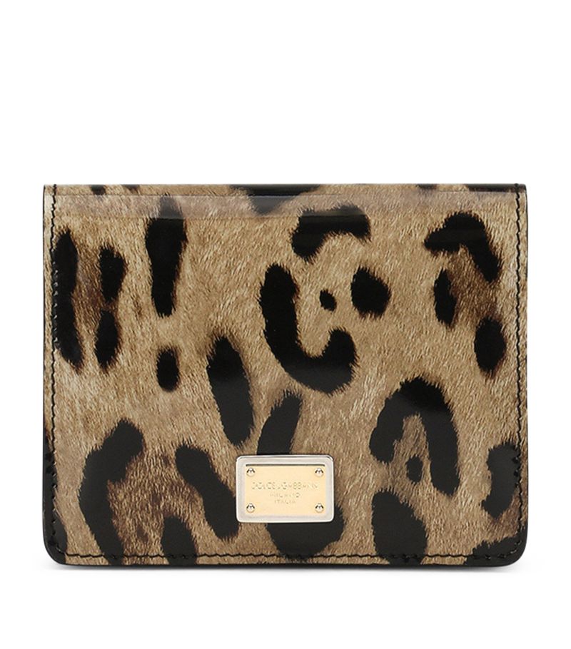 Dolce & Gabbana Dolce & Gabbana Kim Dolce & Gabbana Leather Leopard Print Wallet