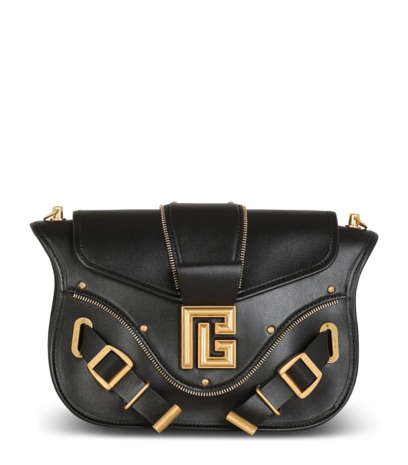 Balmain Balmain Leather Blaze Shoulder Bag