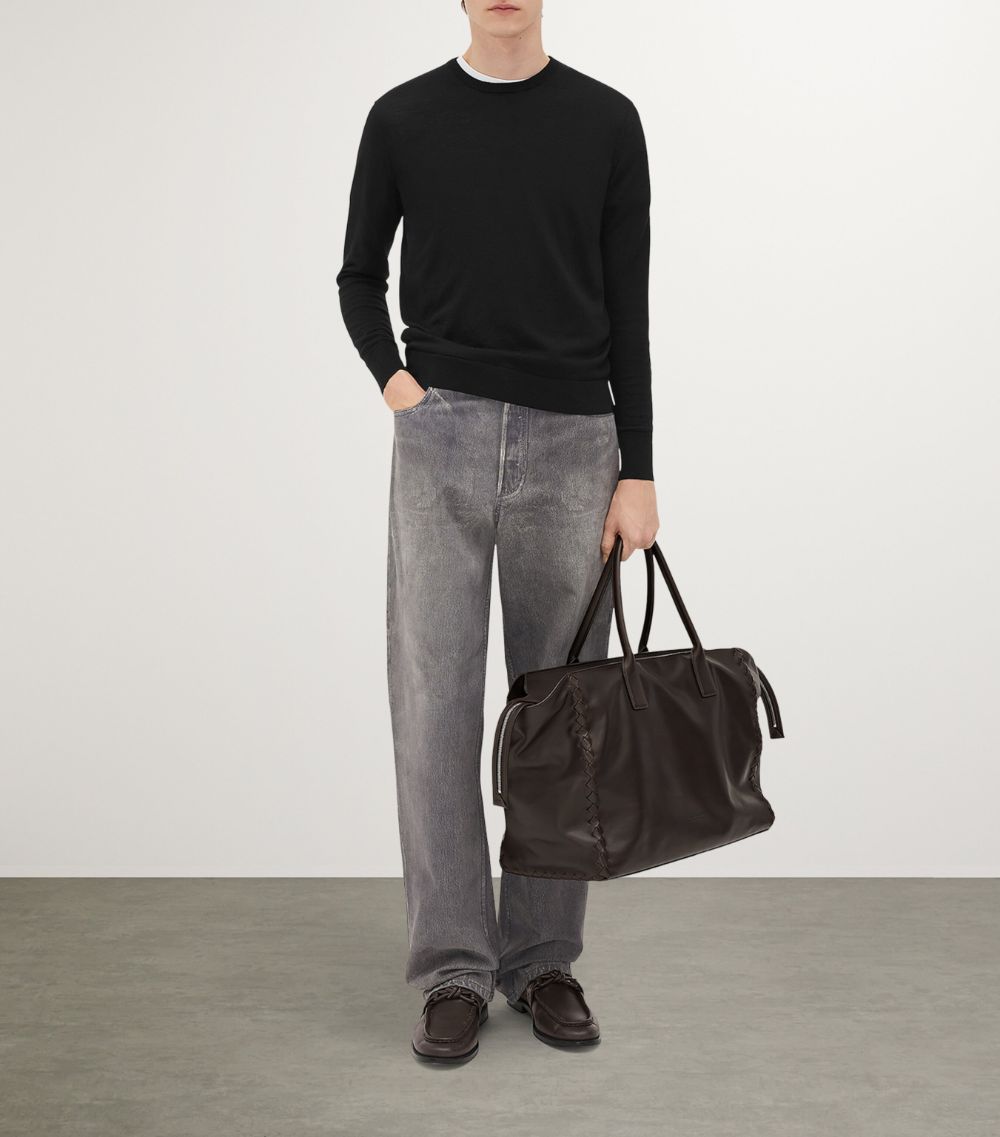 Bottega Veneta Bottega Veneta Calfskin Cabat Tote Bag