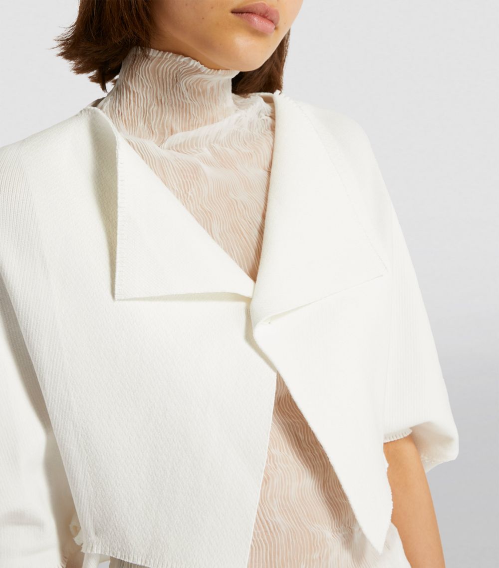 Issey Miyake Issey Miyake Cropped Campagne Cardigan