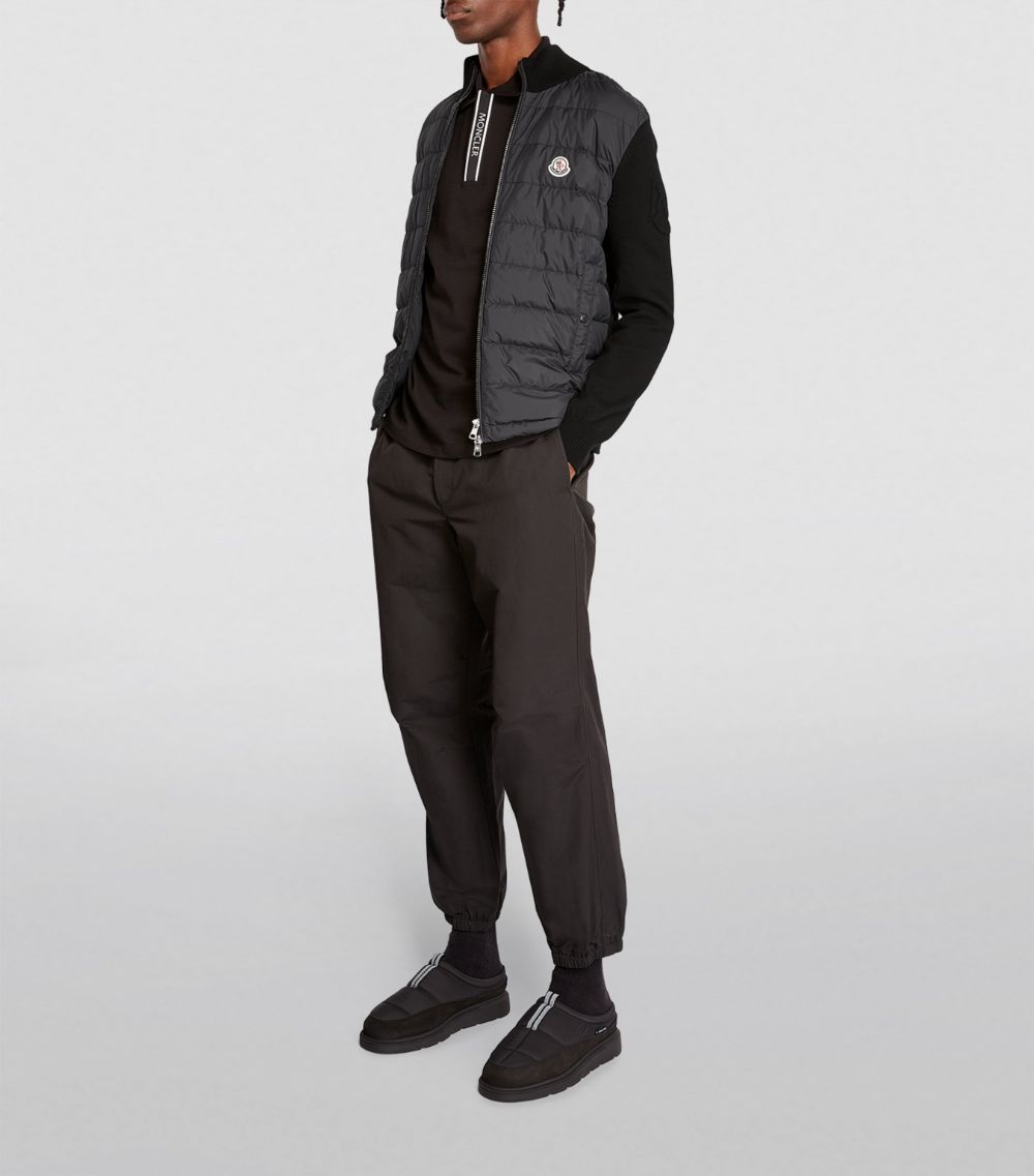 Moncler Moncler Puffer-Detail Zip-Up Jacket