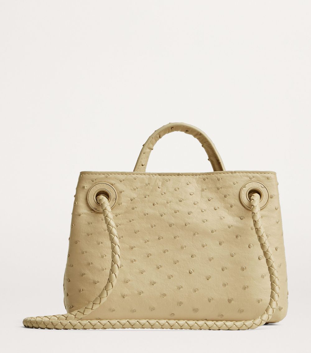 Bottega Veneta Bottega Veneta Mini Ostrich-Effect Andiamo Shoulder Bag