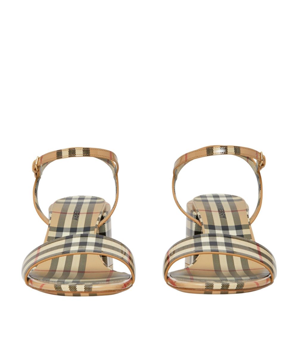 Burberry Burberry Leather Vintage Check Sandals 65