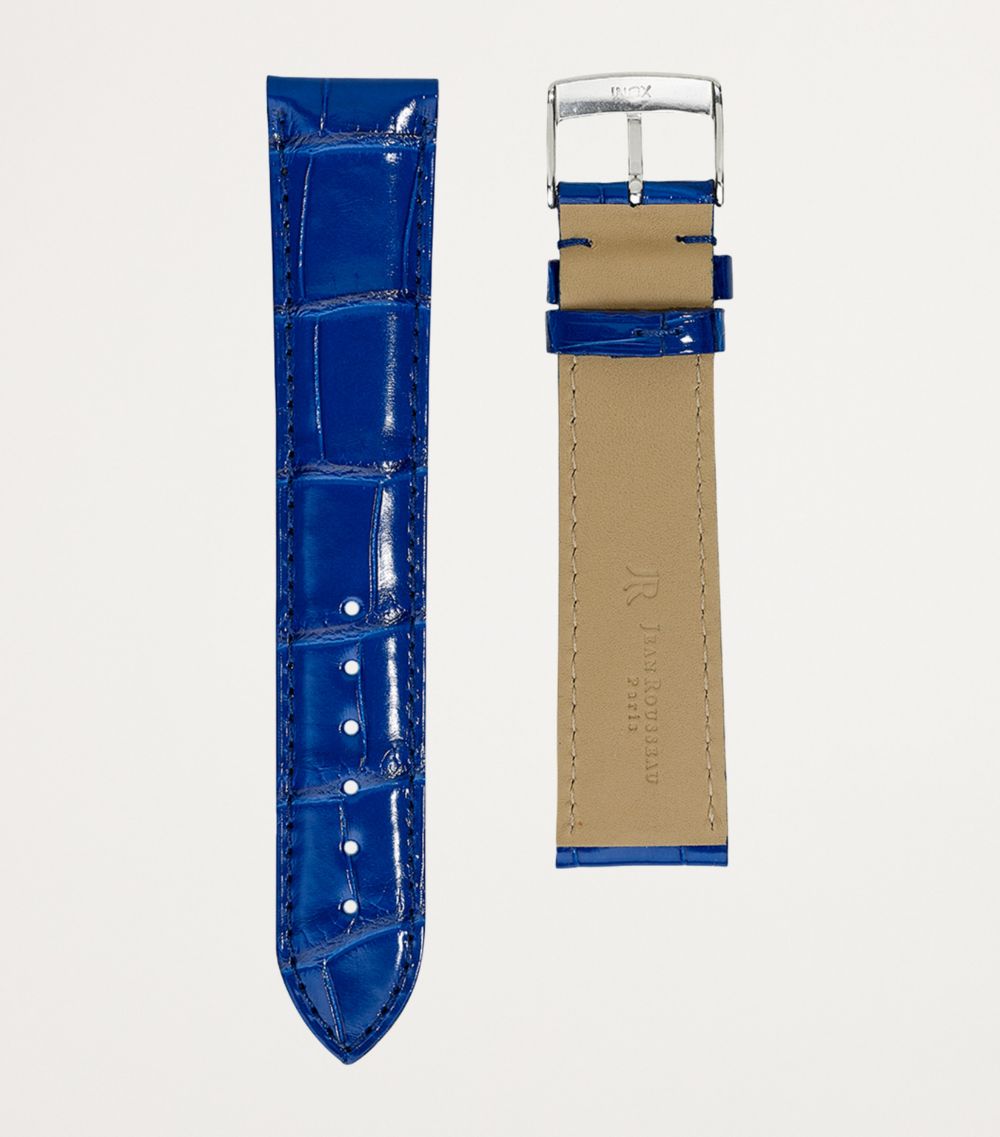 Jean Rousseau Jean Rousseau Classic 3.5 Alligator Leather Watch Strap (19Mm)