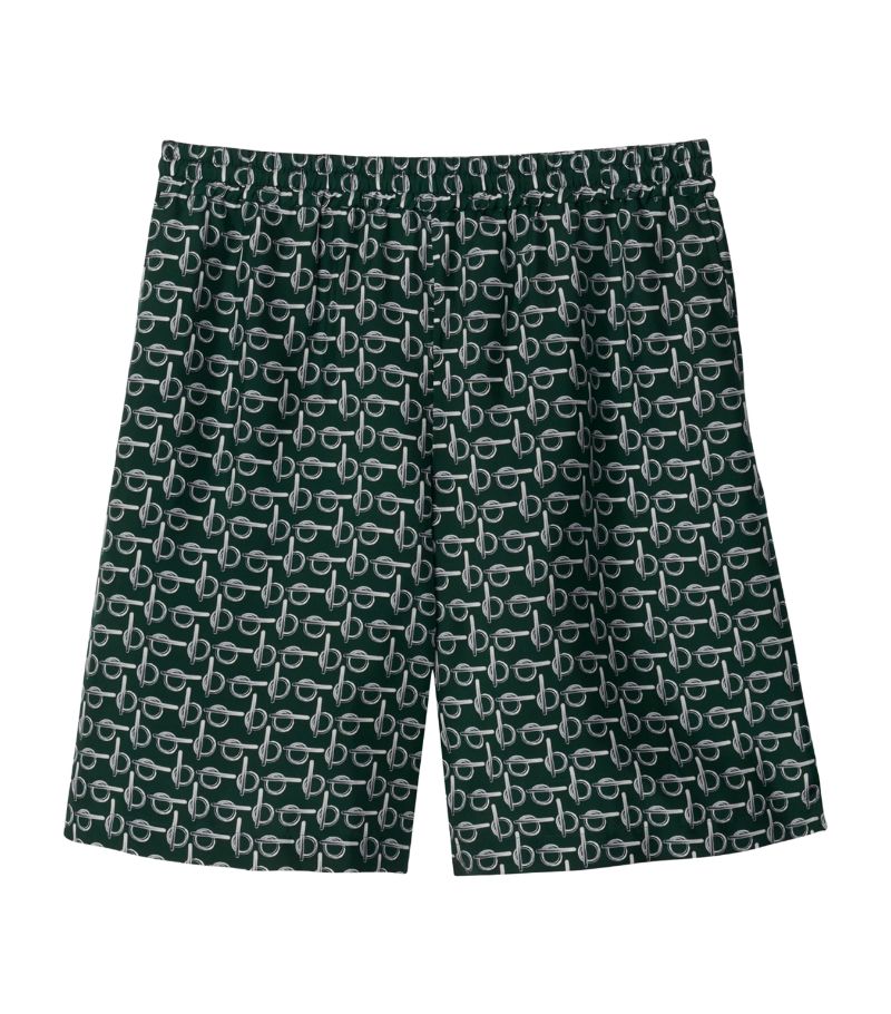 Burberry Burberry Silk B Logo Shorts