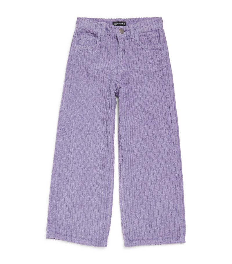 Emporio Armani Kids Emporio Armani Kids Corduroy Wide-Leg Trousers (6-14 Years)