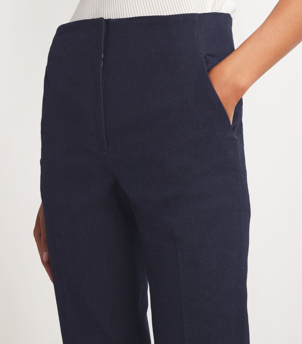 Veronica Beard Veronica Beard Denim Cropped Chiara Trousers