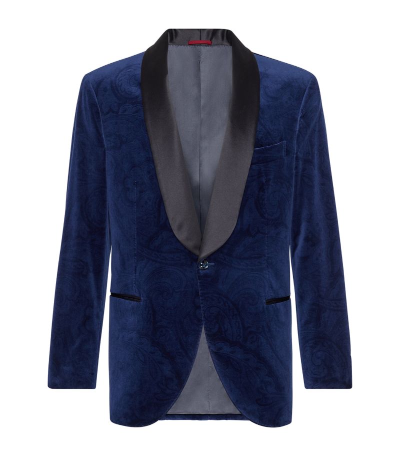 Brunello Cucinelli Brunello Cucinelli Velvet Paisley Tuxedo Jacket