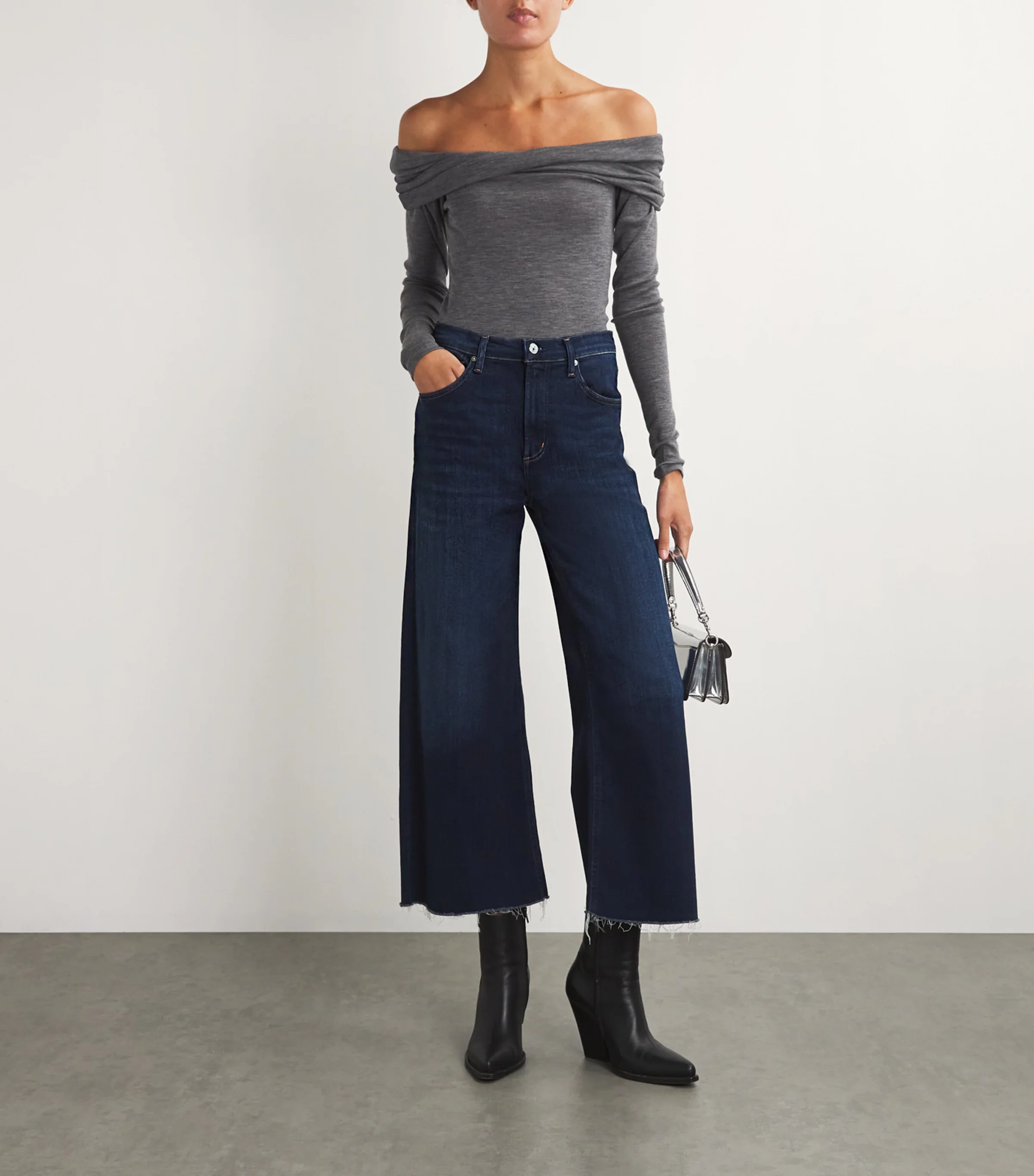 Citizens Of Humanity Citizens of Humanity Lyra Cropped Wide-Leg Jeans