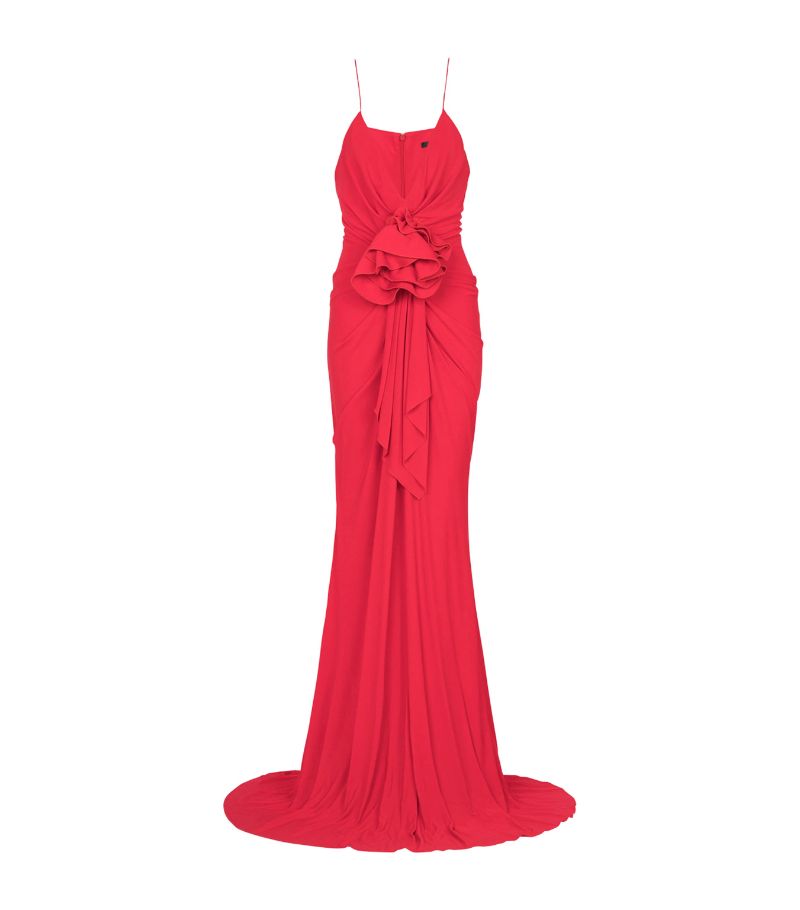 Balmain Balmain Plunge Maxi Dress