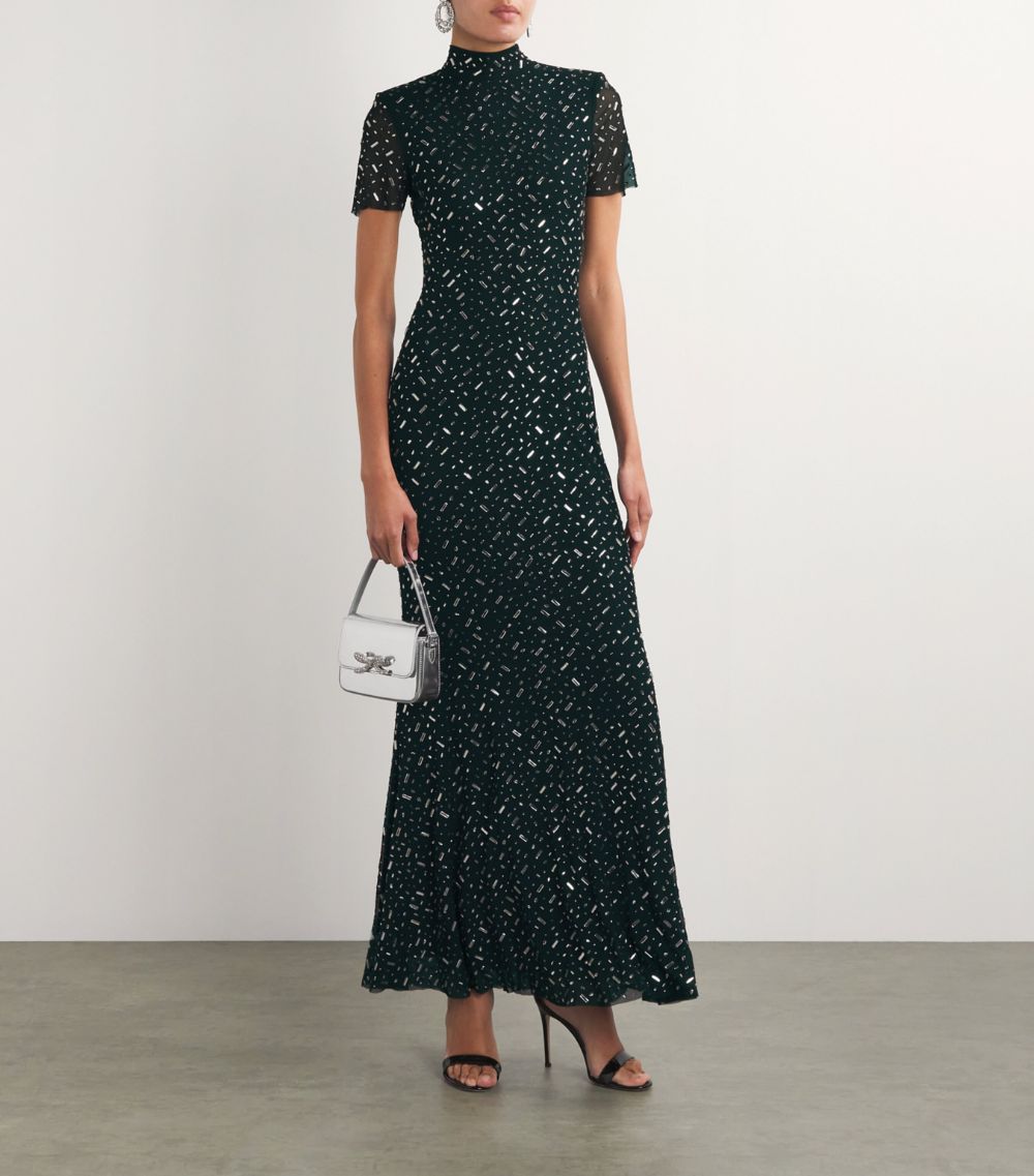 Self-Portrait Self-Portrait Embellished Maxi Dress