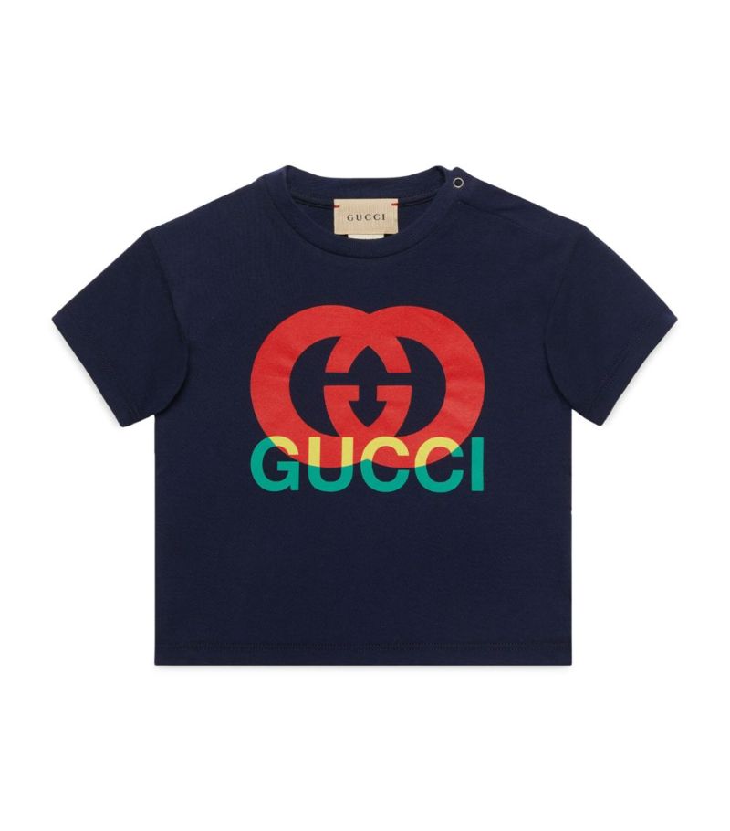 Gucci Gucci Kids Cotton Logo T-Shirt (3-36 Months)