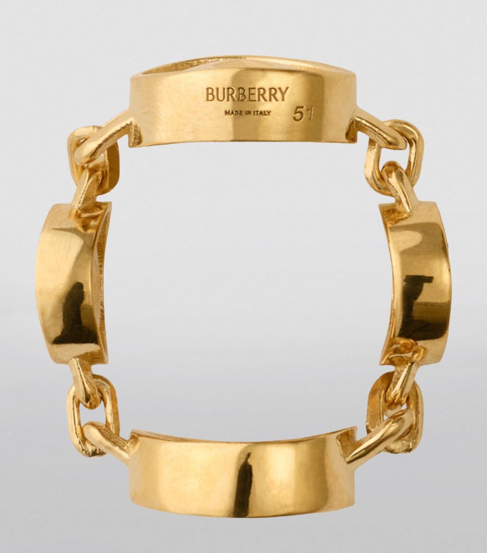 Burberry Burberry Hollow Medallion Ring