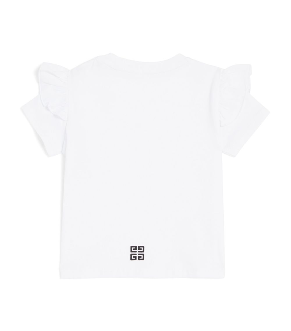 Givenchy Givenchy Kids Frill-Trim Logo T-Shirt (6-18 Months)