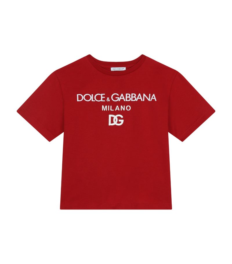 Dolce & Gabbana Dolce & Gabbana Kids Cotton Logo T-Shirt (2-6 Years)