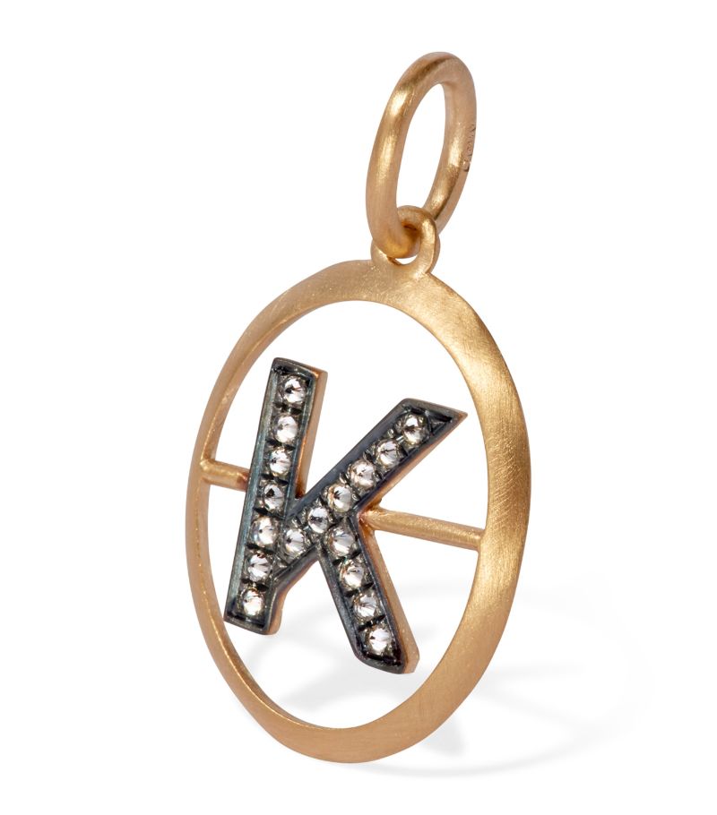 Annoushka Annoushka Yellow Gold And Diamond K Pendant