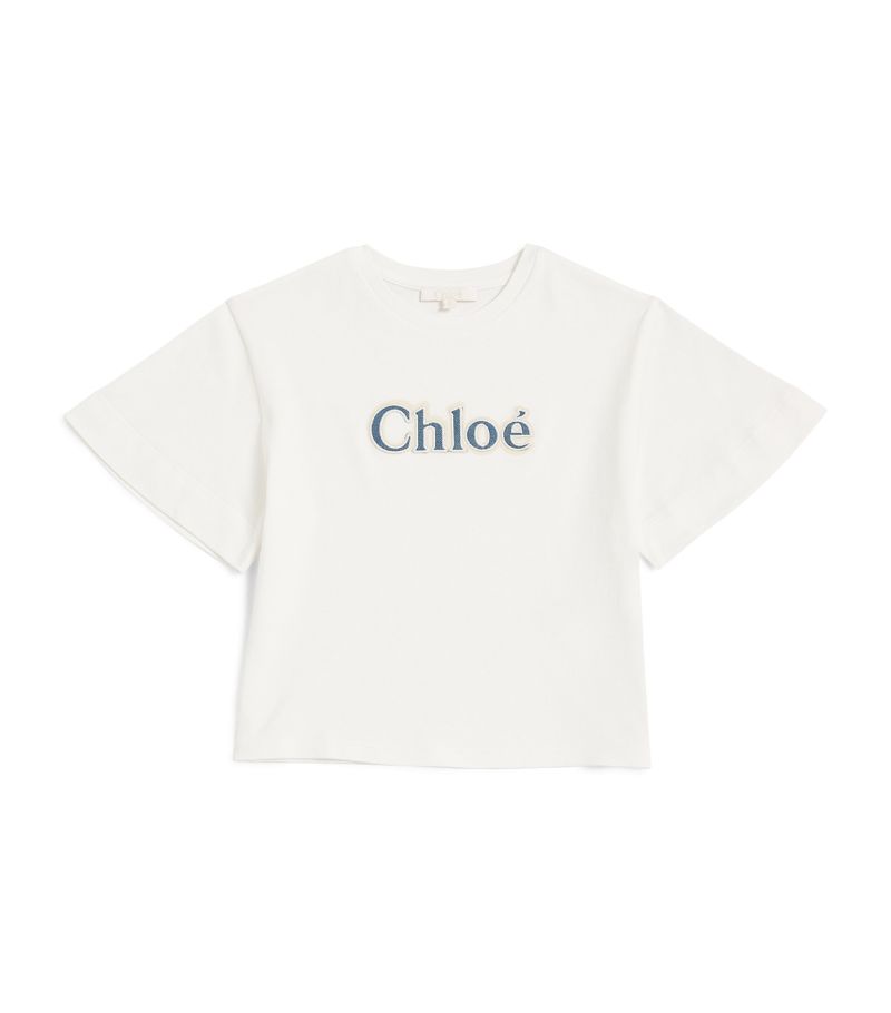 Chloé Kids Chloé Kids Cotton Logo T-Shirt (4-14 Years)