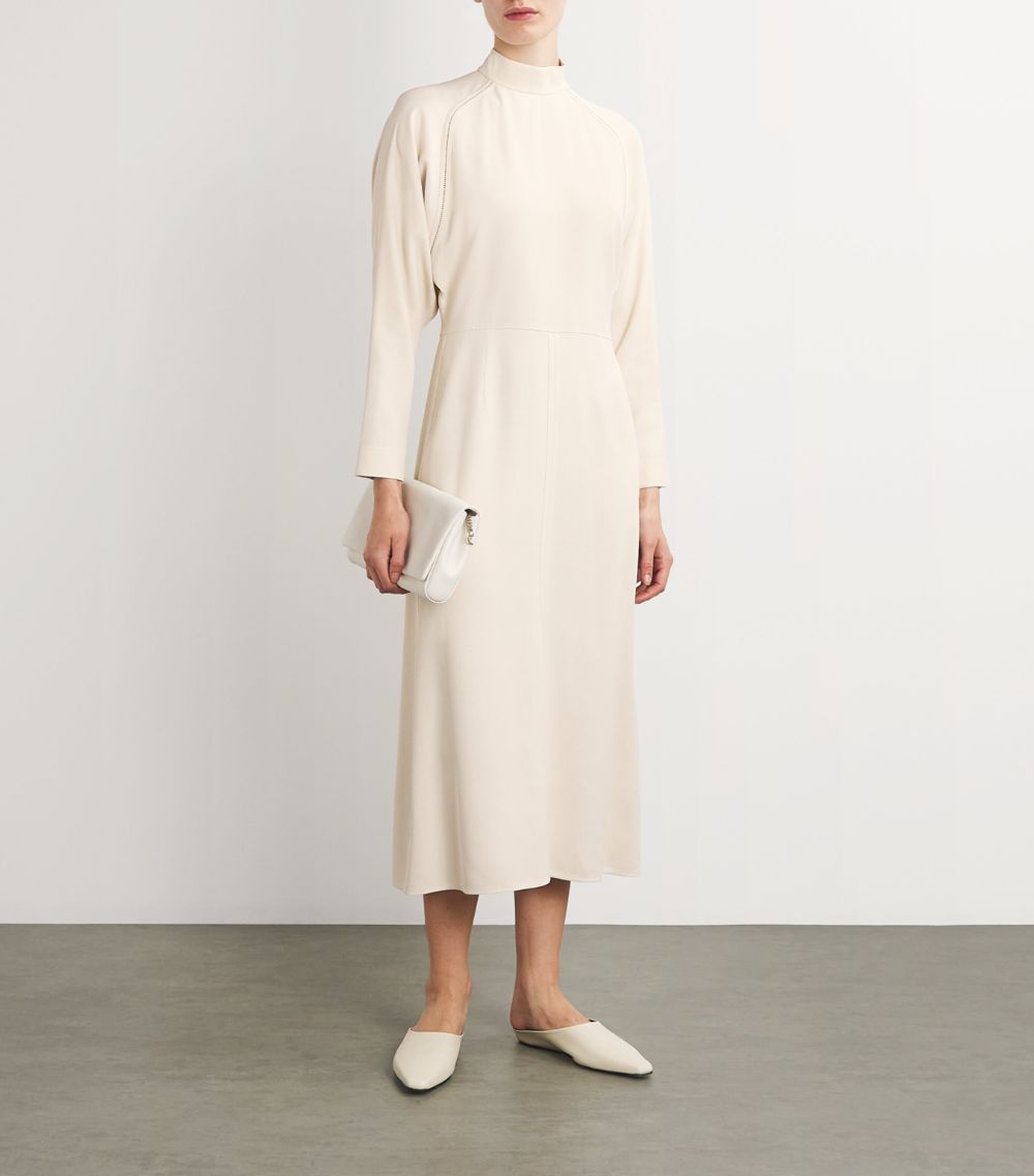 AGNONA Agnona Batwing-Sleeve Midi Dress