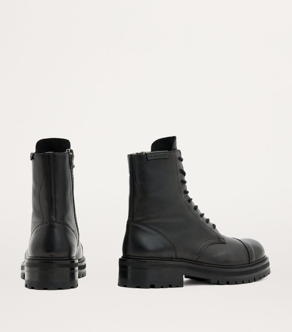 Allsaints Allsaints Leather Hank Lace-Up Boots