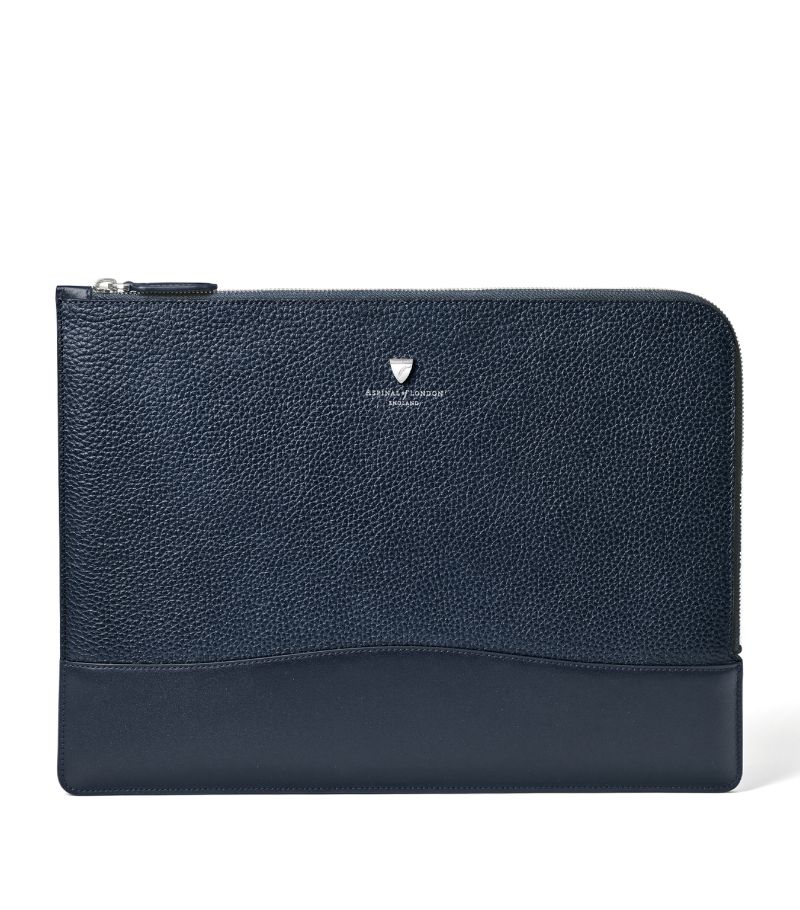  Aspinal Of London Leather Mount Street Laptop Case