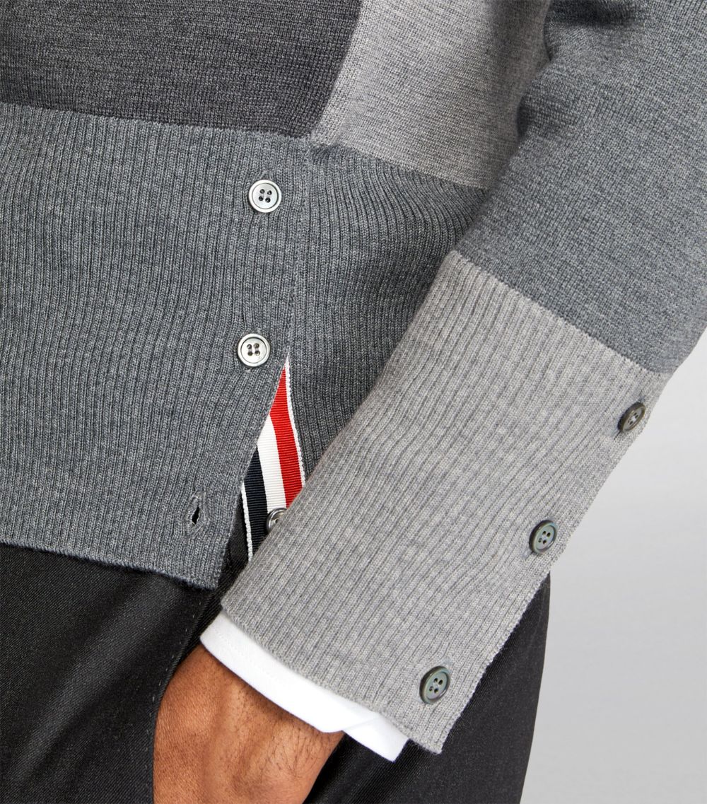 Thom Browne Thom Browne Merino Wool 4-Bar Cardigan