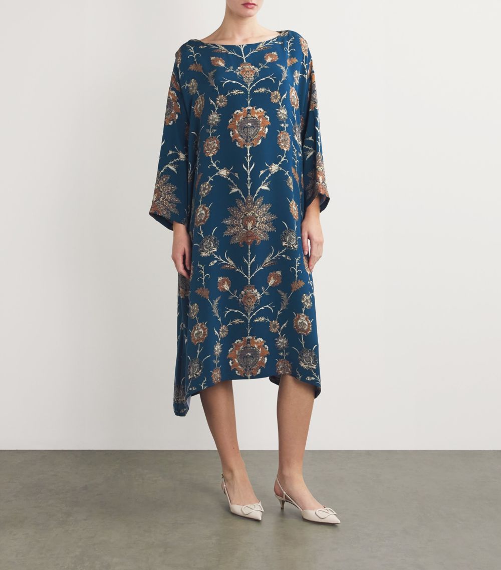 Eskandar Eskandar Silk Printed Midi Dress