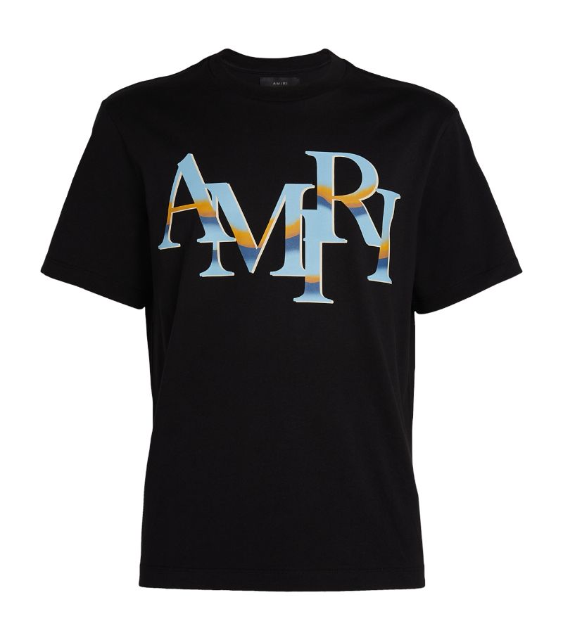 Amiri Amiri Staggered Logo T-Shirt