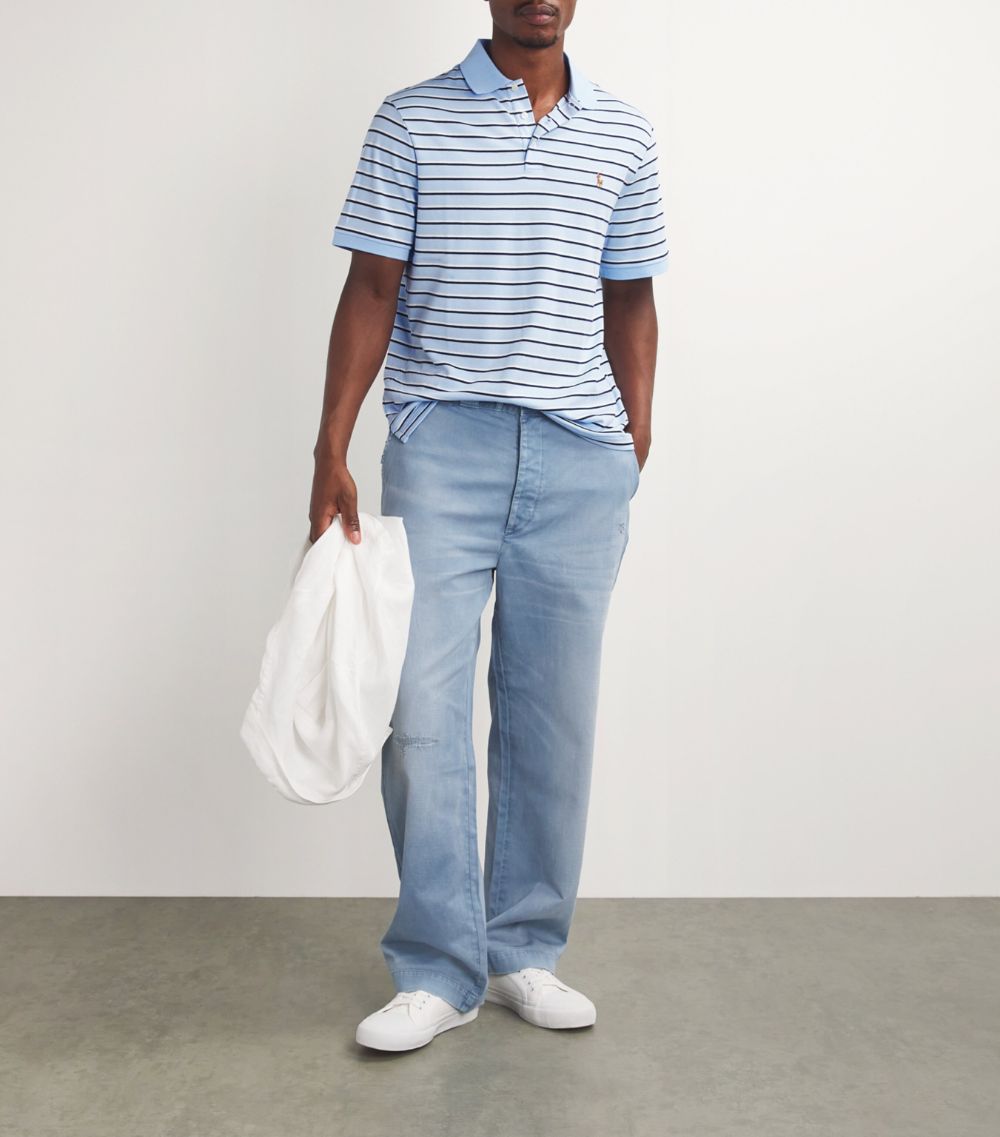 Polo Ralph Lauren Polo Ralph Lauren Pima Cotton Striped Polo Shirt