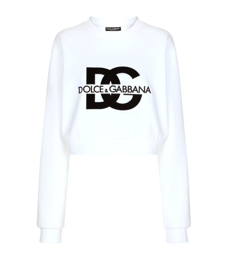 Dolce & Gabbana Dolce & Gabbana Cropped Logo Sweatshirt