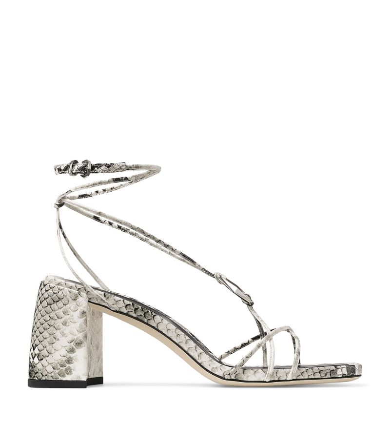 Jimmy Choo Jimmy Choo Onyxia 75 Leather Strappy Heeled Sandals