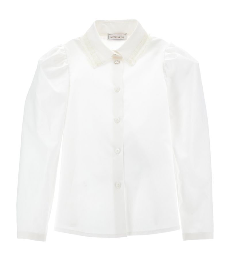 Monnalisa Monnalisa Cotton Poplin Shirt (4-16 Years)