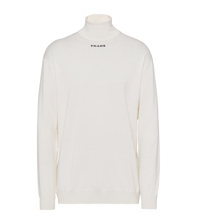 Prada Prada Logo Rollneck Sweater