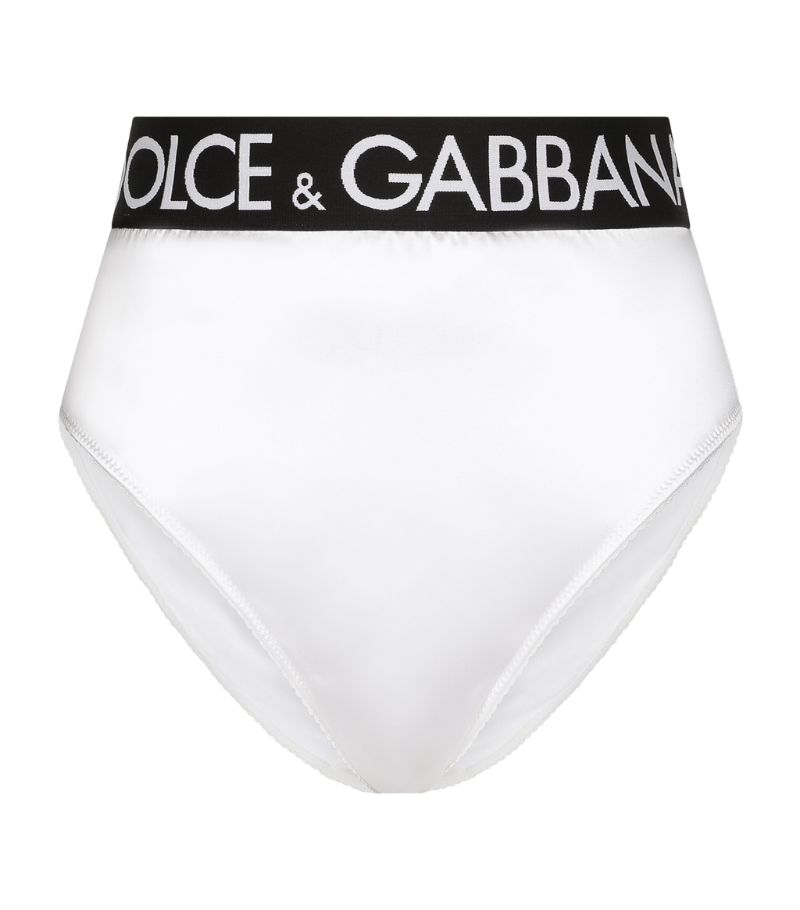 Dolce & Gabbana Dolce & Gabbana Satin High-Waist Briefs