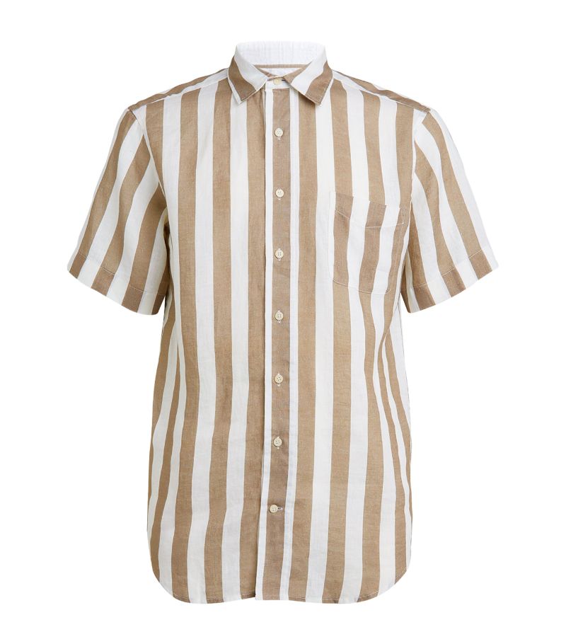 Love Brand & Co. LOVE BRAND & Co. Linen Striped Manjack Shirt