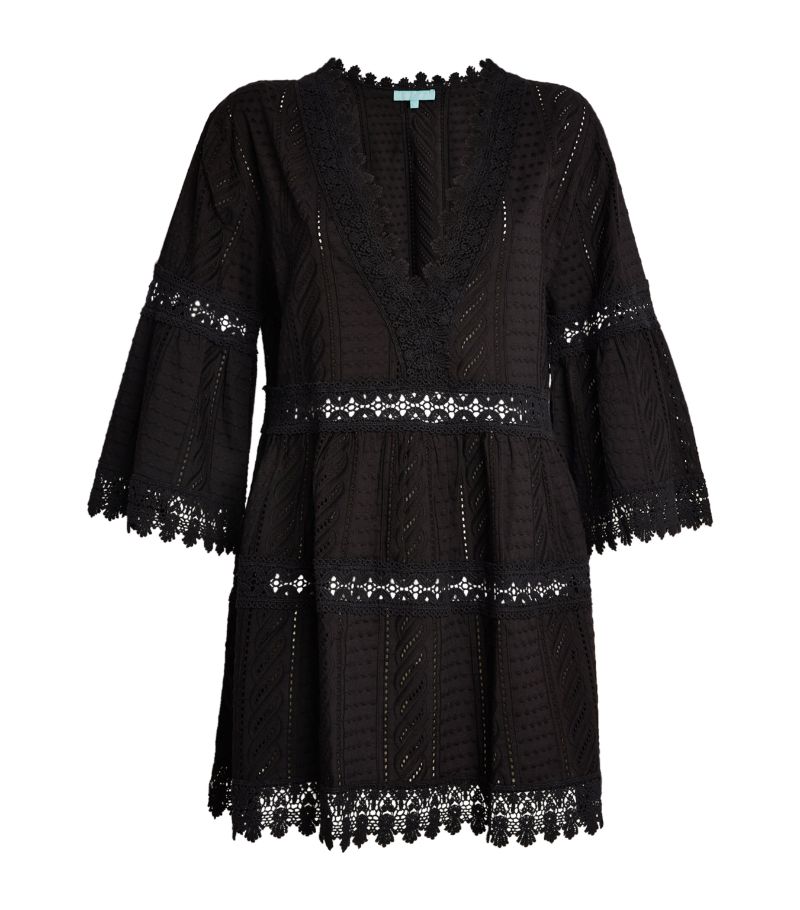 Melissa Odabash Melissa Odabash Embroidered Victoria Mini Dress