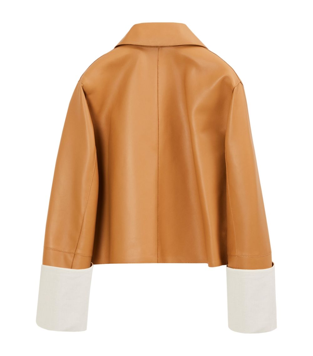 Loewe LOEWE Leather Cropped Jacket