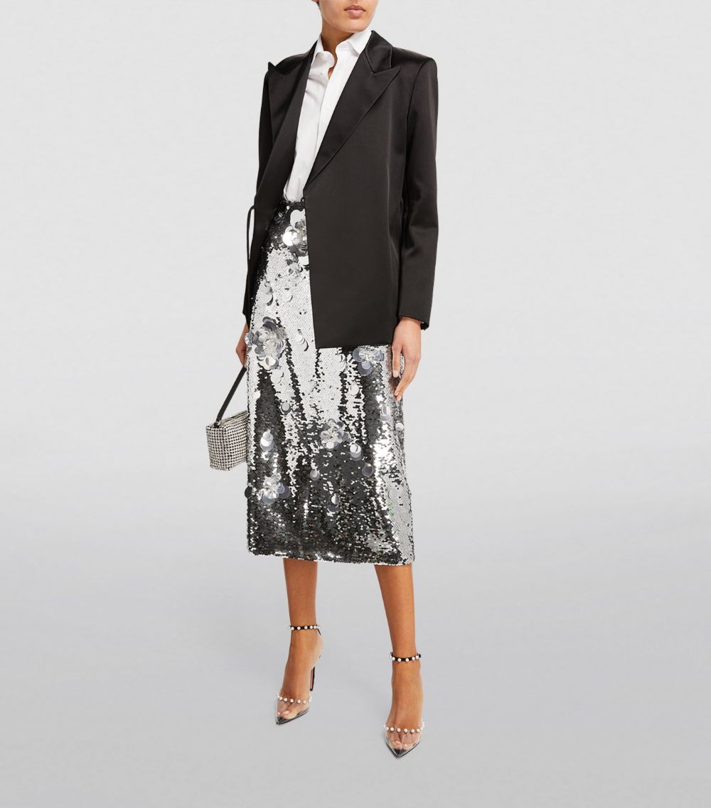 Carolina Herrera Carolina Herrera Sequin-Embellished Midi Skirt