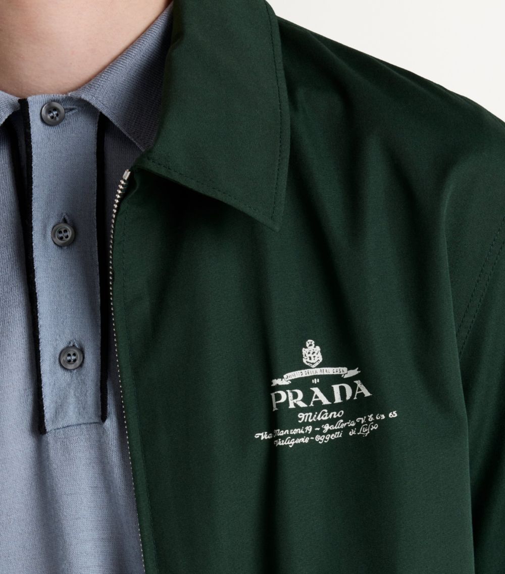 Prada Prada Cotton-Blend Logo Jacket