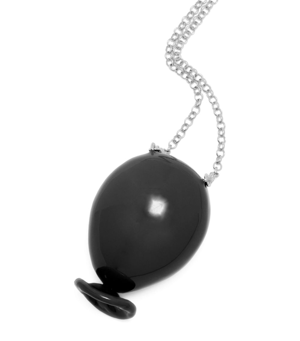 Loewe Loewe Sterling Silver Balloon Necklace