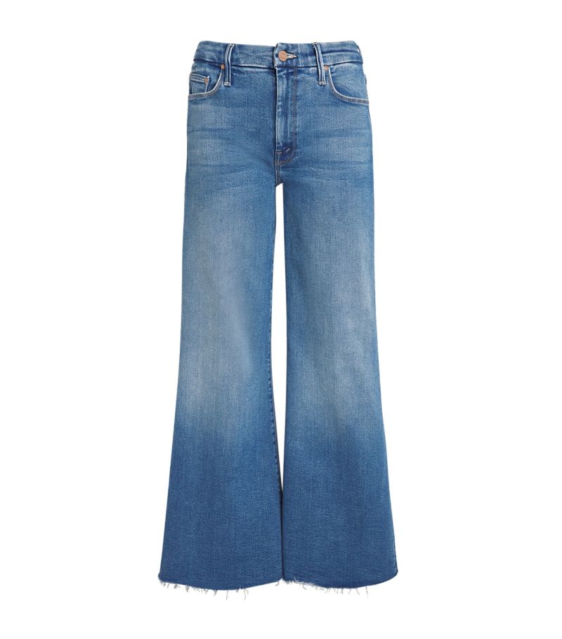 Mother Mother The Lil Roller Fray Wide-Leg Jeans