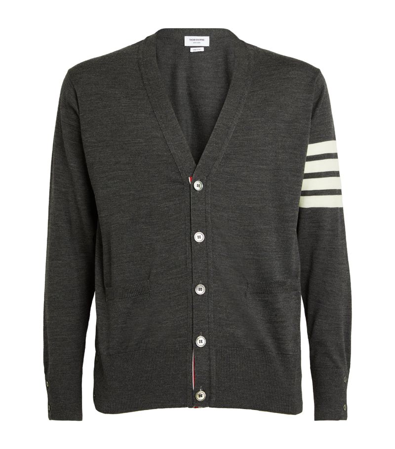 Thom Browne Thom Browne Merino Wool V-Neck Cardigan