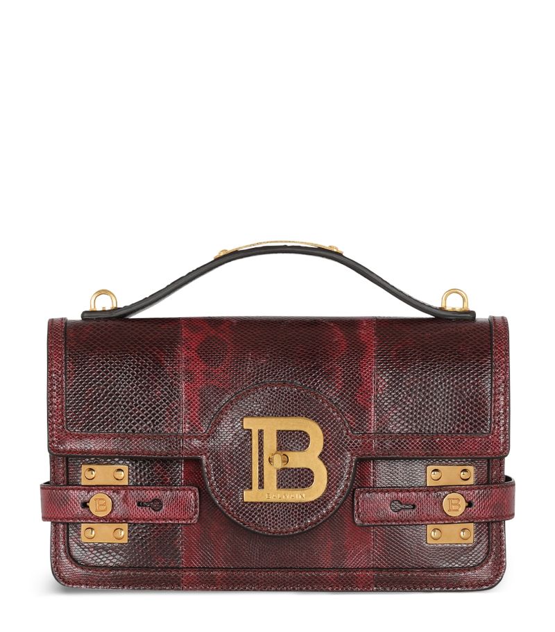 Balmain Balmain Leather B-Buzz 24 Top-Handle Bag