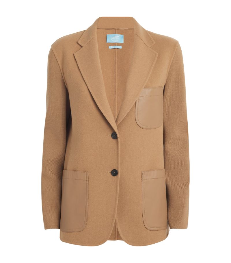 Weekend Max Mara Weekend Max Mara Wool Knitted Patch-Pocket Blazer