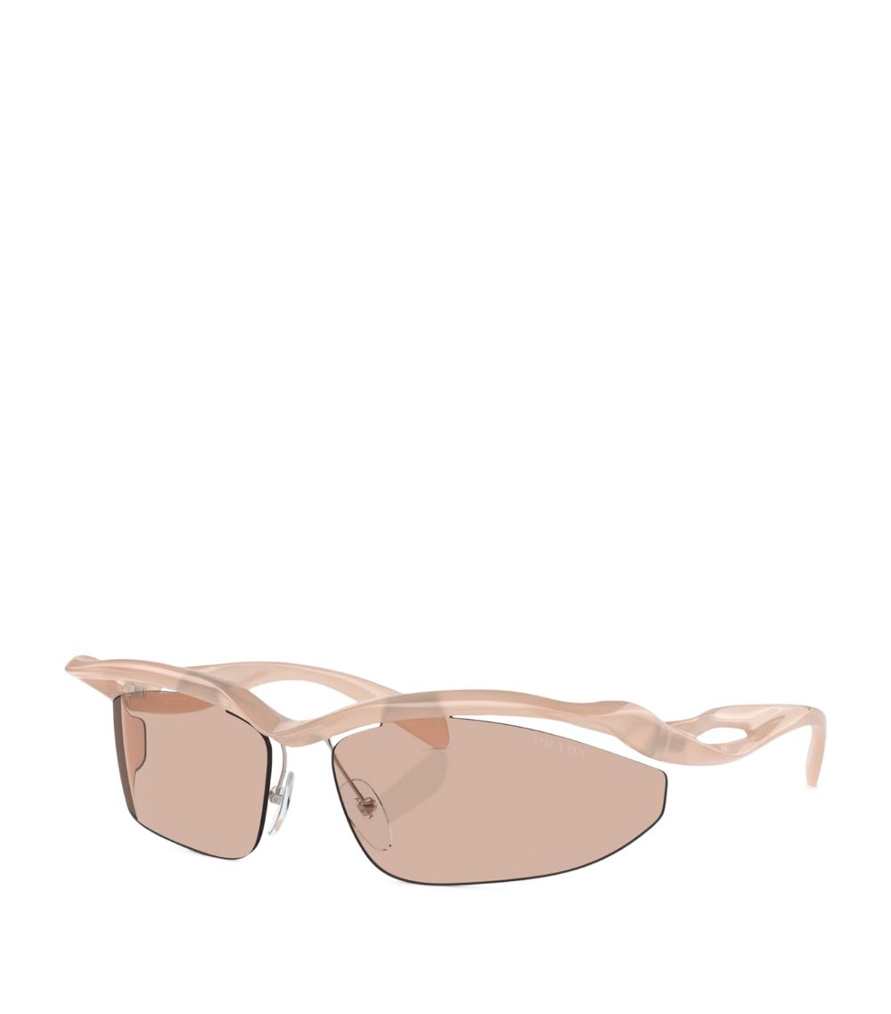 Prada Prada Sculptural Oval Runway Sunglasses